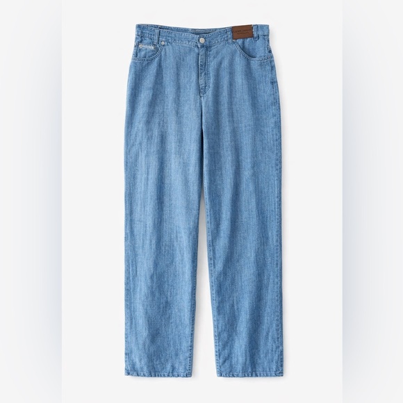 Polo Ralph Lauren Denim - Lauren Jeans Co Ralph Lauren 100% Linen Jeans Women’s Size 16 Blue